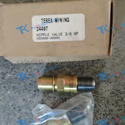 terex 24497 NIPPLE VALVE for MT4400 AC DUMP TRUCK UNIT RIG terex 24497 NIPPLE VALVE for MT4400 AC DUMP TRUCK UNIT RIG